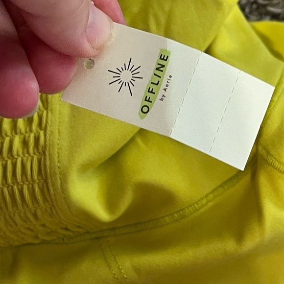 Aerie offline nwt real me shortie yellow bike short - Picture 11 of 16